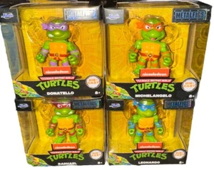 '24 Teenage Mutant Ninja Turtles MetalFigs Die-Cast Complete Set of 4 New TMNT - Picture 1 of 6