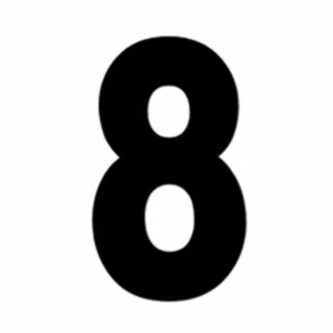 FX Factory Effex 8 Pro Numbers Black 3-Pack - 02-4368 - Picture 1 of 4
