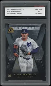 2021 Jasson Dominguez Bowman Invicta 1st Graded 10 MLB Rookie Card RC #BI-17 - Picture 1 of 1