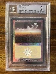 MTG✨PLAINS FOIL✨7th Edition BGS 9 MINT Land 2001 JOHN AVON Art POP 1 ! - Picture 1 of 2