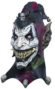 Ghoulish Productions Jesterblin Latex Face Mask Horror Halloween Cosplay - Picture 1 of 6