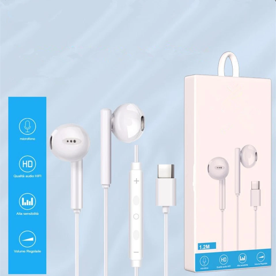 Cuffie Auricolari per Samsung Galaxy A16 /A26/A36/A56 5G Usb Type C - Immagine 1 di 1