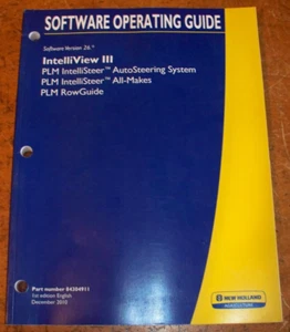 Original 12/2011 New Holland Intelliview III Software Operating Guide 84549860 - Picture 1 of 1