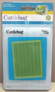 HERRINGBONE - Herramienta de carpeta de estampado tamaño 4 x 6 A2 Cuttlebug Craft - Imagen 1 de 2