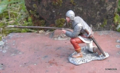 DEL PRADO MOYEN-AGE / FIGURINE FANTASSIN SUISSE, BOURGOGNE,  XVe SIECLE - Photo 1/4