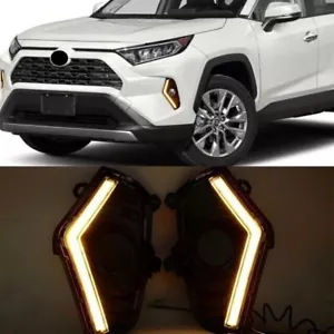 Fits For RAV-4 RAV4 2019-2024 LED DRL Daytime Running Lights Fog Lamps Bumper - Bild 1 von 6