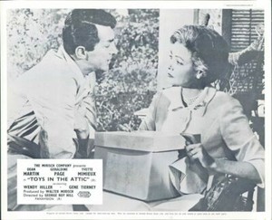 TOYS IN THE ATTIC GENE TIERNEY DEAN MARTIN LOBBY CARD