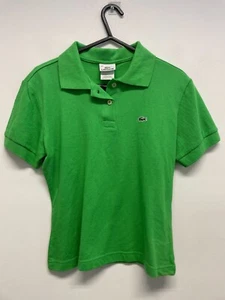 LACOSTE KIDS SS POLO SHIRT PURE COTTON IN GREEN KIDS SIZE M VGC (S360) - Picture 1 of 5