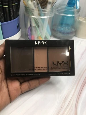 NYX Cream Highlight & Contour Palette, - Image 1 of 4