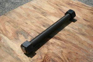 Ganzgewinde Stahl Stangenschraube mit 2 Muttern - 20,5" L x 1,75" Durchmesser - Bild 1 von 11