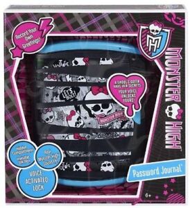 NEW Monster High Password Journal Voice Activated Lock Diary Pen Sealed NIB