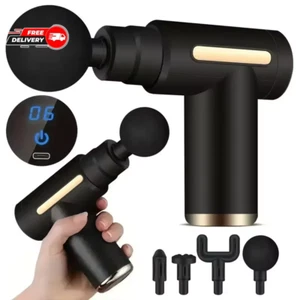USB Mini Massage Gun Fascia Machine Muscle Relaxation Vibrating Gun Rod Massage - Picture 1 of 13