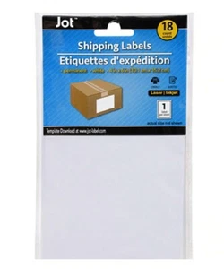 Jot White Shipping Labels, 18-ct. Packs - Picture 1 of 3