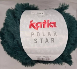7 x 100g katia POLAR STAR, super chunky, Kunstfellgarn, Fb. 302 petrol Glitzer - Bild 1 von 3