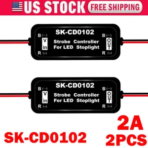 2x CD0102 Flash Strobe Controller Flasher Module For Car LED Brake Stop Light - Picture 1 of 6