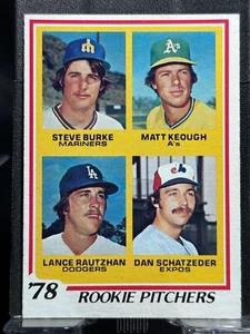 1978 Topps #709 1978 Rookie Pitchers (Burke / Keough / Rautzhan / Schatzeder) - Picture 1 of 2