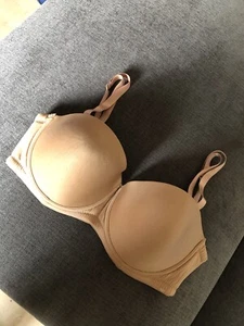 BNWOT Delta Burke Beige Nude Bra Push Up Size 40D - Picture 1 of 4