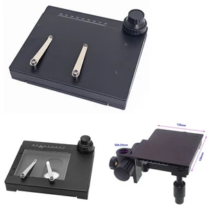 25/32mm 95mm X Y Z XY Stage Movable Heavy Microscope Table Stand Platform - Picture 1 of 20