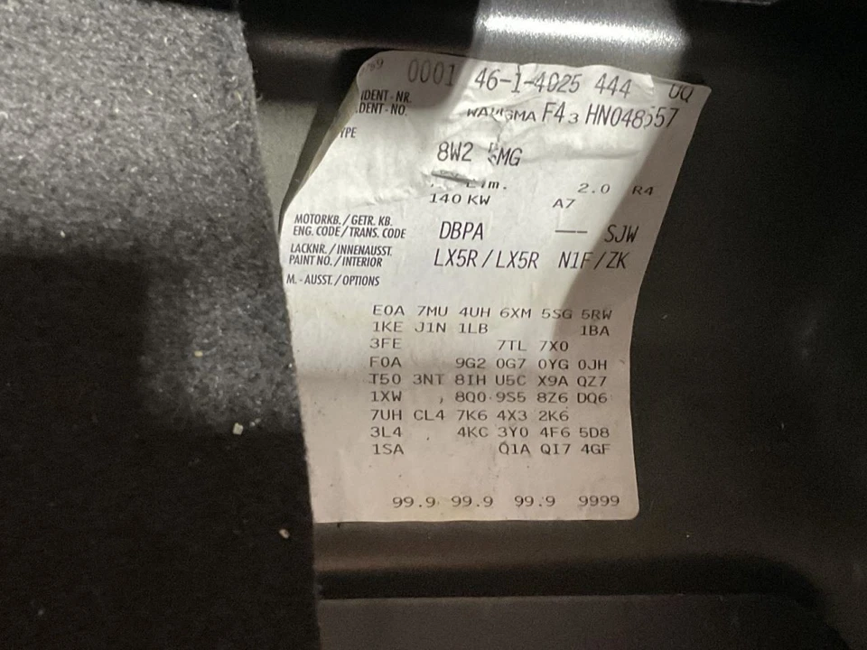 Engine ECM Electronic Control Module Engine ID Dbpa Fits 17-19 AUDI A4 4652622 - Image 1 of 1