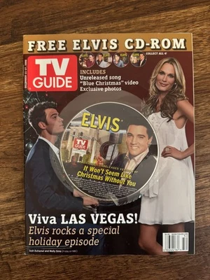 Elvis Presley TV Guide December 11-17, 2006 with Elvis Presley CD-ROM NEW Mint - Image 1 of 2