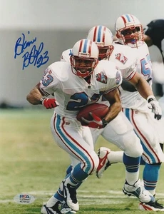 BLAINE BISHOP HOUSTON OILERS  BECKETT AUTHENTICATED  ACTION SIGNED 8x10 - Picture 1 of 1
