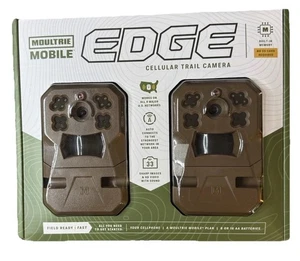 Moultrie Mobile Edge Cellular Trail Camera Brown, Pack of 2 HD Cloud Storage - Picture 1 of 17