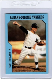 TCMA Albany-Colonie Yankees #9 1985 Scott Nielsen Tacoma Washington Cougars BYU - Imagen 1 de 2