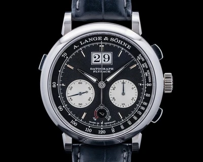 A. Lange and Sohne Datograph Up / Down 405.035 Flyback Platinum Black Dial - Image 1 of 4