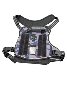 Arnés para Perros Grande Sin Tirar, Ajustable 2 Clips Chaleco Anti-Tirar Azul Camuflaje Funfox - Imagen 1 de 2