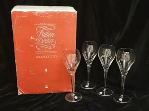 RARE Apple Computer Billion Dollar Achievement Award 1982 4 Wine Goblets - Picture 1 of 12