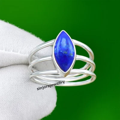 Anello regalo fatto a mano in argento sterling 925 con pietra preziosa... - Immagine 1 di 4