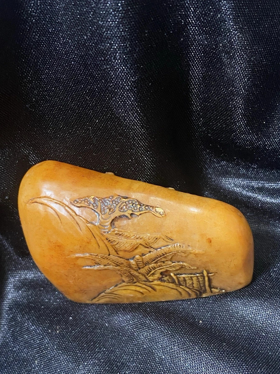 中国古董黄色寿山石主| eBay