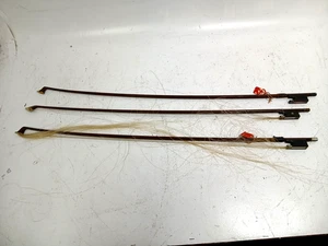 Antique Violin Bows  Lot Of Three - Picture 1 of 4