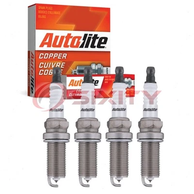 4 pc Autolite Copper Core Spark Plugs for 2009-2010 Kia Magentis 2.4L L4 by - Image 1 of 4