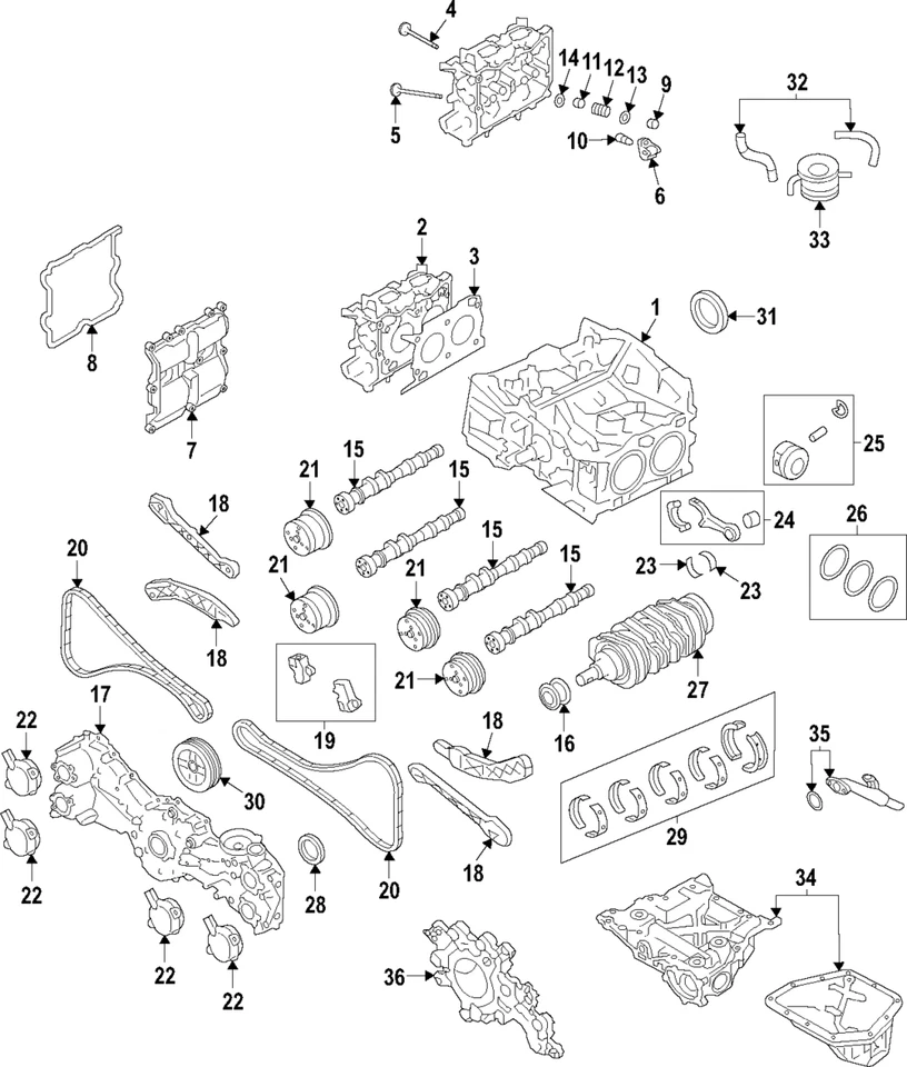Bomba de aceite original Subaru 15030AA050 Foto 1 de 1