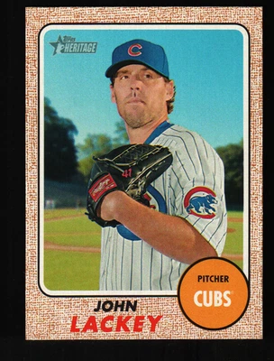 2017 Topps Heritage  #333 - John Lackey - Chicago Cubs  17-1285 - Image 1 of 2