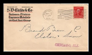 DR JIM STAMPS US COVER STATIONERS PRINTERS ADVERTISING CHICAGO ILLINOIS 1905 - Picture 1 of 2