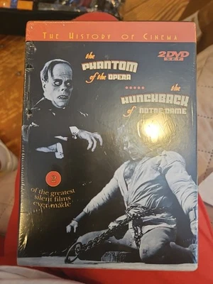 History of Cinema:Phantom of the Opera/Hunchback of Notre Dame 2DVD Set NEW Seal - Image 1 of 2