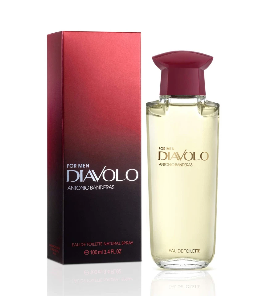 Antonio Banderas DIAVOLO for Men 3.4 Oz EDT Spray Mens Cologne 100 Ml