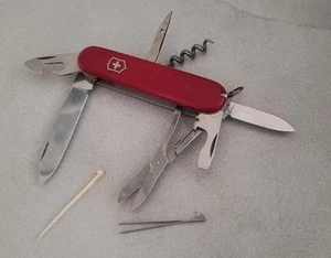 Vintage Swiss Army Knife Victorinox Victoria Officer Suisse Officier 9 tool - Picture 1 of 7