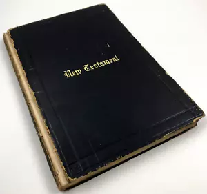 1871 American Bible Society The New Testament: Matthew and Mark Only - DAMAGED - Imagen 1 de 8