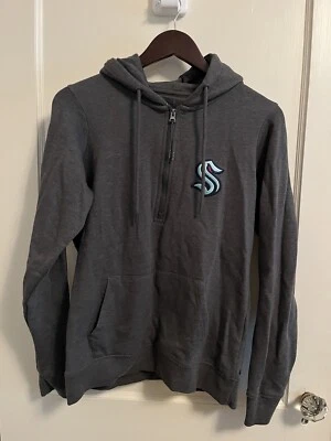 Women’s Medium Fitted Quarter Zip Hoodie Seattle Krakens Hockey - Image 1 of 4