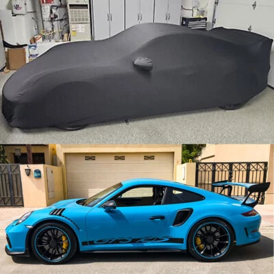 Full Satin Stretch Cover Indoor Dustproof Anti-Scratch For Porsche 911 GT3 13-17 - Image 1 of 4