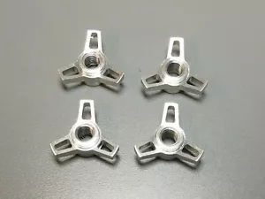 Set Aluminum M4 Wheel Lock Nuts for Tamiya 1/10 Sand Scorcher Clodbuster CC01 - Picture 1 of 6