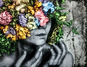 SNIK "TAKEN AWAY" 2019 | ORIGINAL STENCIL & SPRAY PAINT ON METAL PANEL | 39X51" - Picture 1 of 3