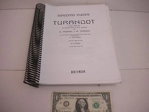 Giacomo Puccini Turandot Lyric Drama Three Acts & Five Scenes - Adami & Simoni - Picture 1 of 3