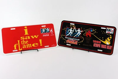 Lote de 2 etiquetas de coche olímpico Atlanta 1996 vintage Foto 1 de 4