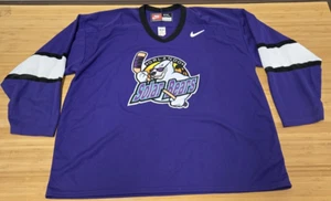 Vintage 90’s Nike ECHL Orlando Solar Bears Hockey Practice Purple Jersey 2XL - Picture 1 of 11