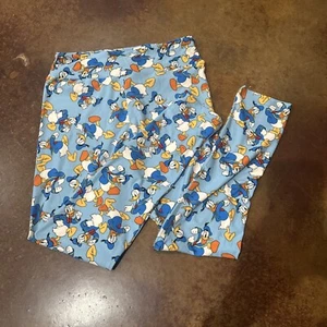 LuLaRoe OS One Size Donald Duck Disney Leggings Cute! Pre-Owned - Picture 1 of 1