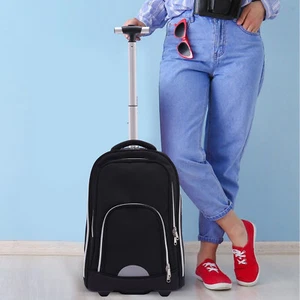 Rucksack Tasche Rolled Cabin Laptop Computer Koffer Trolley Handgepäckkoffer - Bild 1 von 17
